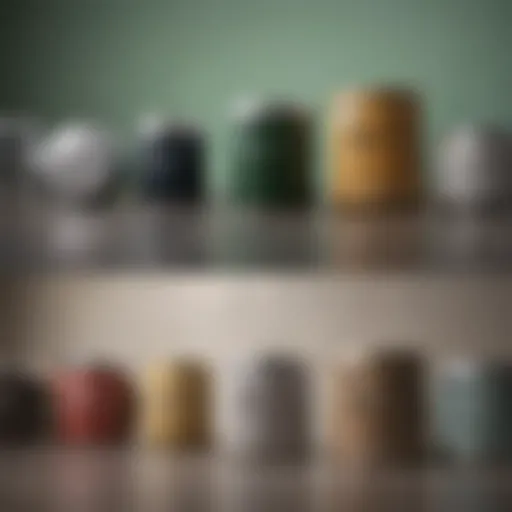 A visual comparison of different paint sheens