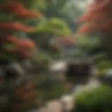 A serene Japanese garden emphasizing tranquility and harmony.