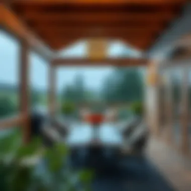 Multi-Level Deck with Dining Area A multi-level deck design featuring a dining area