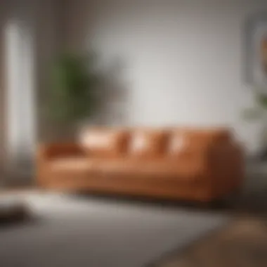 Minimalist sofa arrangement blending style with functionality