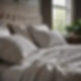 Luxurious bedding showcasing high-quality fabric