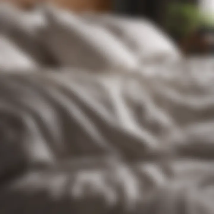 Sustainable bedding materials emphasizing eco-friendliness