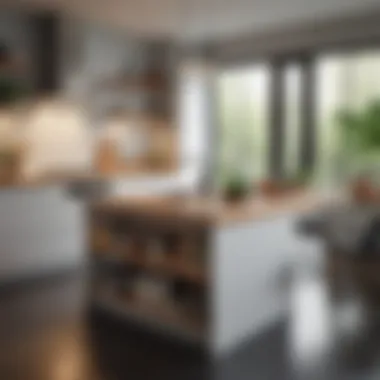 Versatile multi-functional free standing kitchen counter with storage