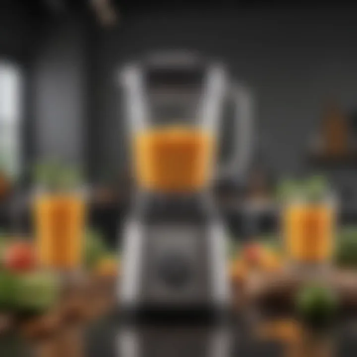 Various high-speed blenders showcasing different brands and designs.