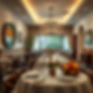 Charming Dining Area Charming dining area reflecting local culture and artistic decor