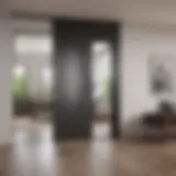 Elegant sliding door creating a seamless division between spaces