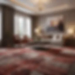 Luxurious living room featuring plush wall-to-wall carpet in a modern design