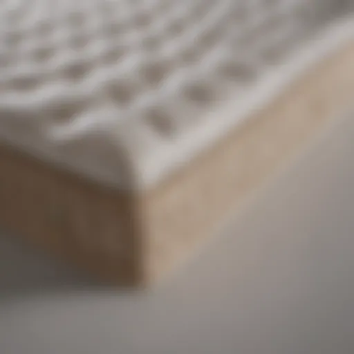 Luxurious king size mattress top showcasing plush materials