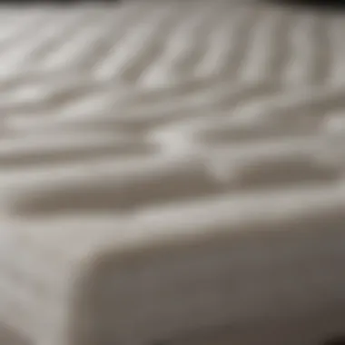 Close-up of high-quality materials used in mattress tops