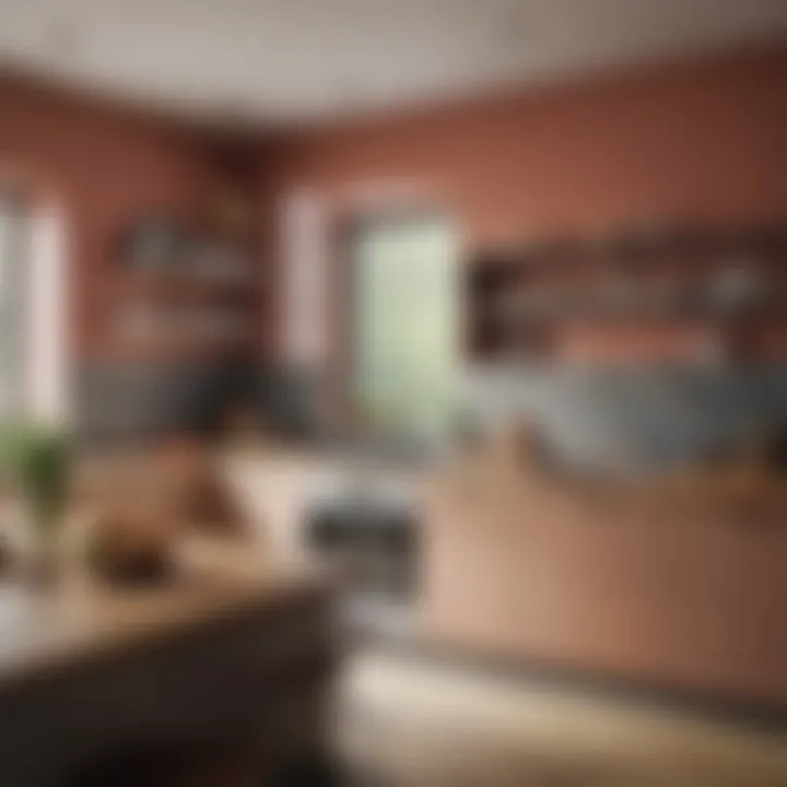 Stylish color palette options displayed for kitchen wall designs.