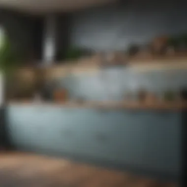Trendy Paint Finishes and Textures A kitchen featuring trendy paint finishes and textures.