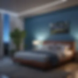 Blue LED light effects on sleep environment