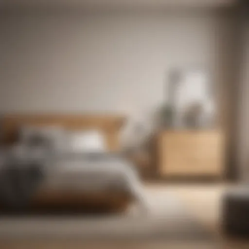 Elegant light wood bedroom set showcasing minimalist design