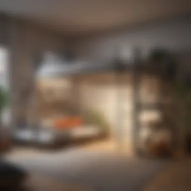 Modern Loft Bed Design Stylish loft bed design in a modern apartment