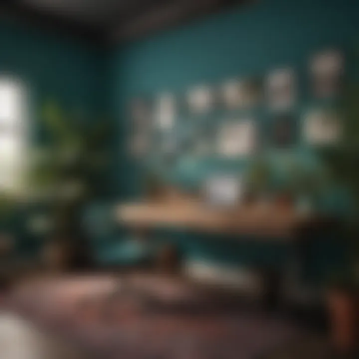 Mayo Teal used in a creative workspace environment.