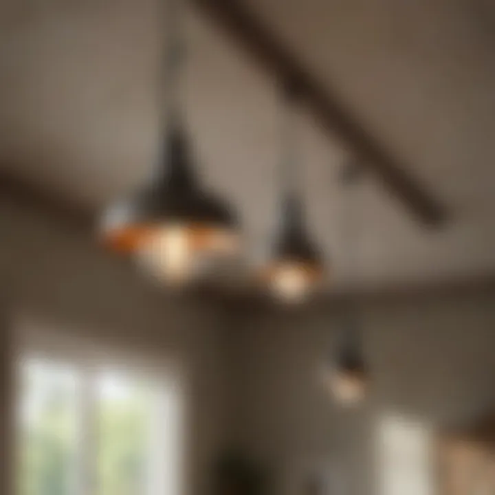 Variety of materials used in modern farmhouse pendant lighting fixtures