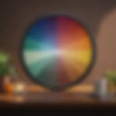 Interior Color Choices on Color Wheel Color wheel showcasing various interior color choices