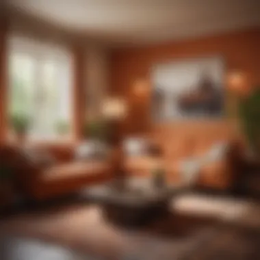Warm Color Tones for a Cozy Living Space Cozy living space with warm color tones