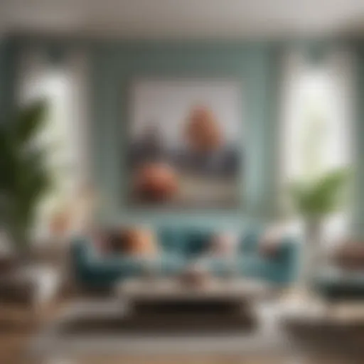 Elegant living room featuring a harmonious color palette