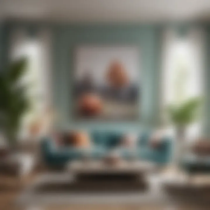 Elegant living room featuring a harmonious color palette