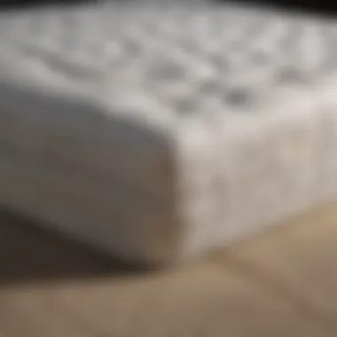 A comparison chart of different mattress materials suitable for side sleepers.