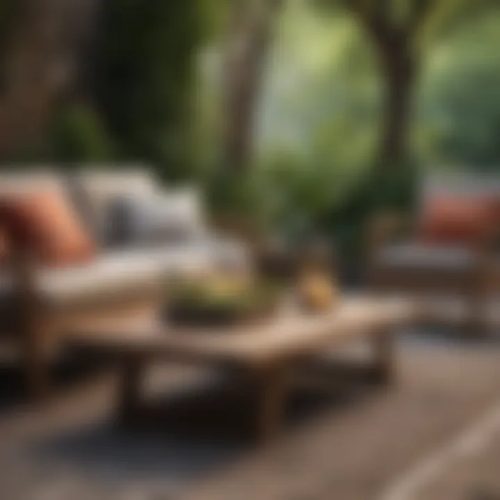 Sustainable outdoor furniture made from recycled materials