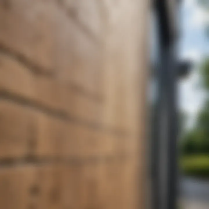 Vibrant stock photo showcasing a clean exterior wall post washing