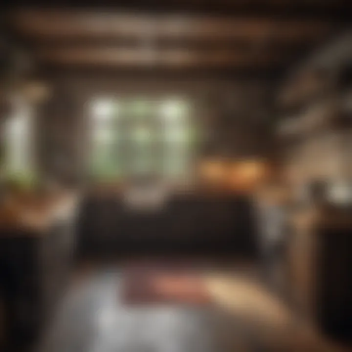 Vintage kitchen scene with rustic decor elements