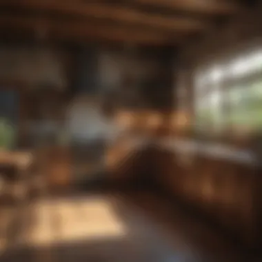 Warm Ambiance of a Rustic Kitchen Warm and inviting rustic kitchen ambiance