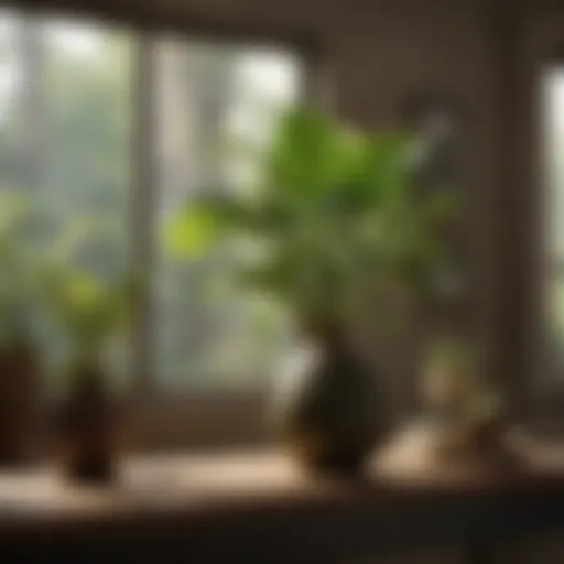 Healthy avocado houseplant thriving indoors