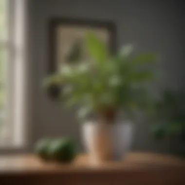 Avocado Plant in Home Decor Beautifully arranged interior featuring avocado plant