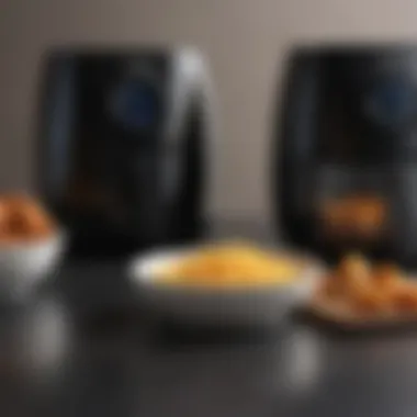 A side-by-side comparison of two popular air fryer models