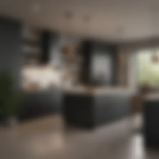 Luxurious modern kitchen design with sleek cabinetry