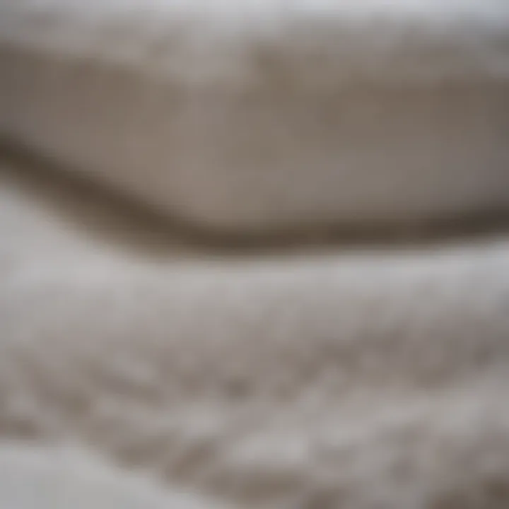 Close-up of breathable fabric used in mattress pads