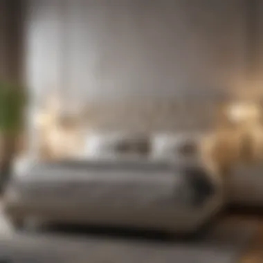 Contemporary Luxury Luxurious upholstered poster bed in a contemporary setting