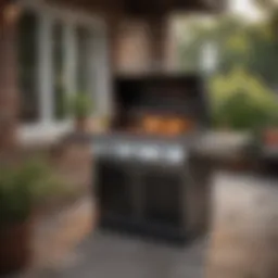 Outdoor grill showcasing premium design and finish