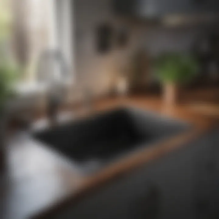A composite kitchen sink demonstrating durability and modern aesthetics