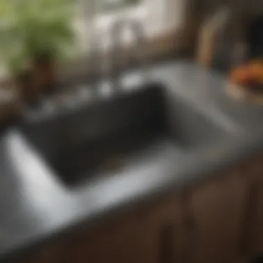 Natural Granite Kitchen Sink A granite kitchen sink showcasing natural textures and colors