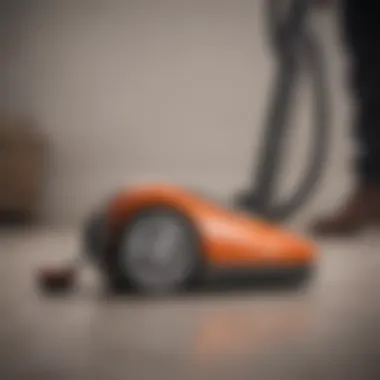 Innovative foot-powered vacuum cleaner design