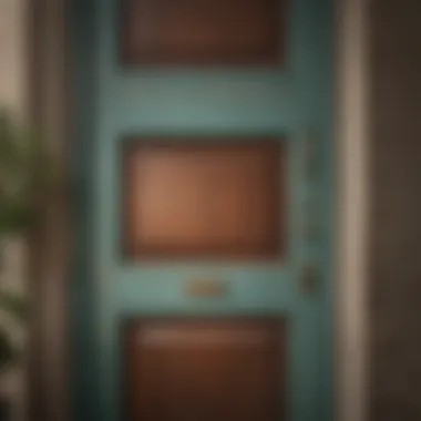 A beautifully painted door showcasing the flawless finish achieved using the right paint brush techniques.