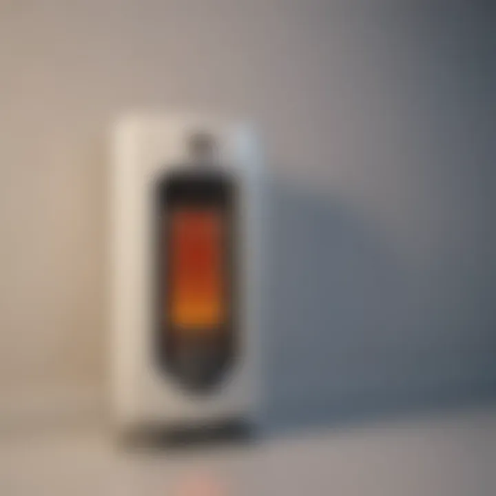 Diagram illustrating energy consumption rates of various electric heaters.
