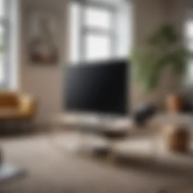 Materials and Styles of Slim TV Tables Variety of materials used in slim TV tables, showcasing design versatility.