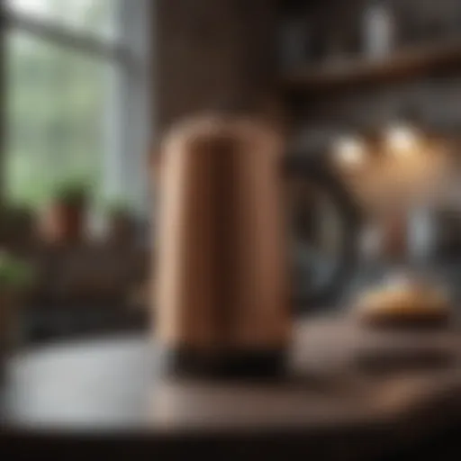Elegant coffee pot showcasing modern design