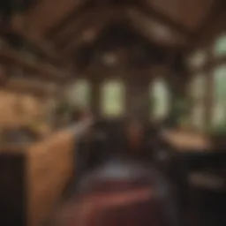 Charming tiny home with rustic decor