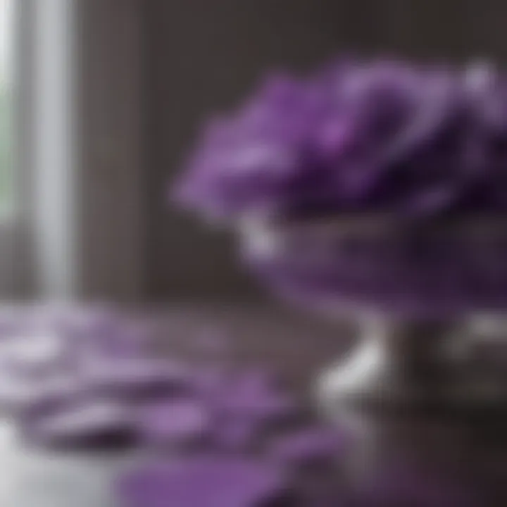 Color palette showcasing various shades of violet