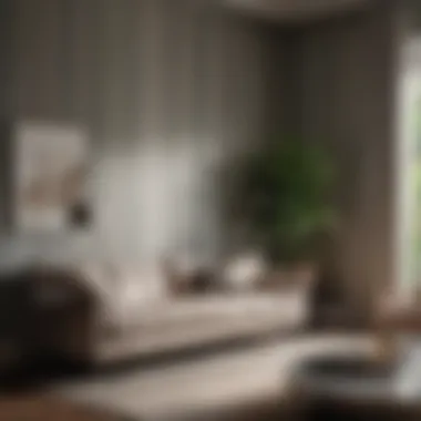 Elegant Vertical Wall Stripes Elegant vertical wall stripes in a modern living room