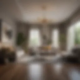 Harmonious living space infused with Feng Shui elements