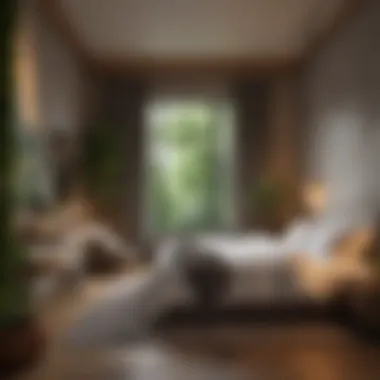 Incorporating Nature for Restorative Energy Natural elements integrated into bedroom design