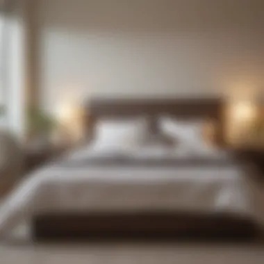 Optimal Bed Placement for Restful Sleep Serene bedroom with optimal bed placement
