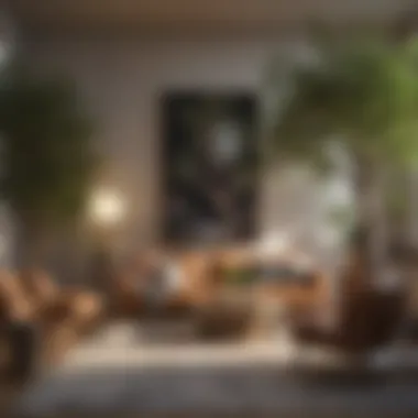 Interior Design with Fig Aesthetics Stylish interior featuring fig tree decor